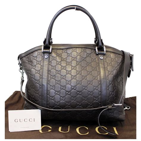 gucci brown leather satchel|Gucci brown leather shoulder bag.